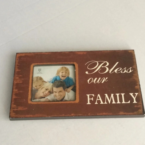 Bless Our Family 4x4 Picture Frame - Picture 1 of 6